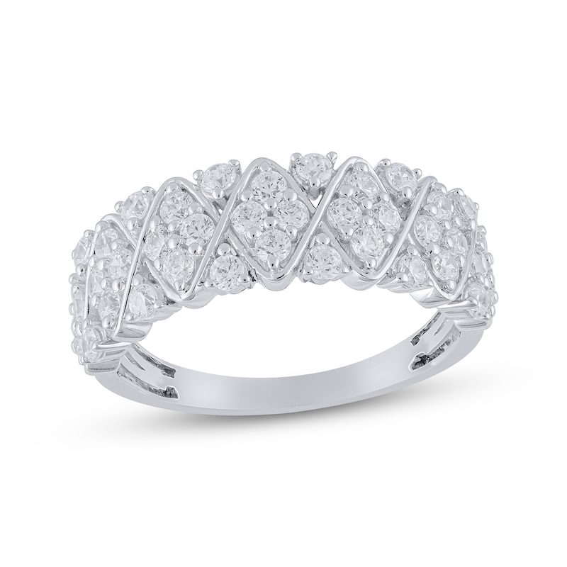 Main Image 1 of Now + Forever Diamond Anniversary Band 1 ct tw 14K White Gold