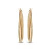 Thumbnail Image 2 of Reaura Twisted Mesh Hoop Earrings Repurposed 14K Yellow Gold 30mm