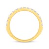 Thumbnail Image 3 of Lab-Grown Diamonds Two-Row Anniversary Ring 1 ct tw 14K Yellow Gold