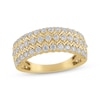 Thumbnail Image 1 of Now + Forever Diamond Three-Row Anniversary Band 1 ct tw 14K Yellow Gold