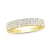Thumbnail Image 1 of Now + Forever Baguette & Round-Cut Diamond Anniversary Band 1/2 ct tw 14K Yellow Gold