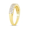 Thumbnail Image 2 of Now + Forever Baguette & Round-Cut Diamond Anniversary Band 1/2 ct tw 14K Yellow Gold