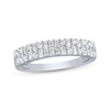 Thumbnail Image 1 of Now + Forever Baguette & Round-Cut Diamond Anniversary Band 1/2 ct tw 14K White Gold