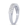 Thumbnail Image 2 of Now + Forever Baguette & Round-Cut Diamond Anniversary Band 1/2 ct tw 14K White Gold