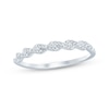 Thumbnail Image 1 of Now + Forever Diamond Twist Anniversary Band 1/20 ct tw 14K White Gold