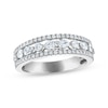 Thumbnail Image 1 of Now + Forever Pear-Shaped & Round-Cut Diamond Anniversary Band 3/4 ct tw 14K White Gold