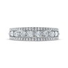 Thumbnail Image 3 of Now + Forever Pear-Shaped & Round-Cut Diamond Anniversary Band 3/4 ct tw 14K White Gold
