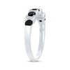 Thumbnail Image 2 of Now + Forever Black & White Diamond Anniversary Band 7/8 ct tw 14K White Gold