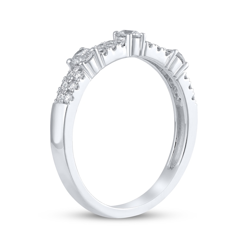 Main Image 2 of Now + Forever Diamond Anniversary Band 1/2 ct tw 14K White Gold