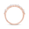 Thumbnail Image 2 of Monique Lhuillier Bliss Marquise & Round-Cut Lab-Created Diamond Anniversary Ring 1 ct tw 18K Rose Gold
