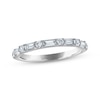 Thumbnail Image 1 of Now + Forever Baguette & Round-Cut Diamond Anniversary Ring 1/2 ct tw 14K White Gold