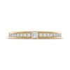 Thumbnail Image 3 of Now + Forever Princess & Round-Cut Diamond Anniversary Ring 1/4 ct tw 14K Yellow Gold