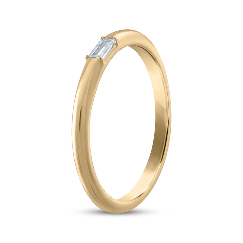 Main Image 2 of Now + Forever Diamond Baguette-Cut Anniversary Ring 1/15 ct tw 14K Yellow Gold