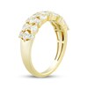 Thumbnail Image 2 of Now + Forever Marquise & Round-Cut Diamond Three-Row Anniversary Ring 1 ct tw 14K Yellow Gold