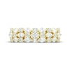 Thumbnail Image 3 of Now + Forever Marquise & Round-Cut Diamond Three-Row Anniversary Ring 1 ct tw 14K Yellow Gold