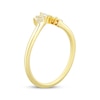 Thumbnail Image 2 of Now + Forever Marquise & Round-Cut Diamond Anniversary Ring 1/5 ct tw 10K Yellow Gold