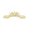 Thumbnail Image 3 of Now + Forever Marquise & Round-Cut Diamond Anniversary Ring 1/5 ct tw 10K Yellow Gold