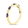 Thumbnail Image 2 of Now + Forever Marquise-Cut Amethyst & Diamond Accent Anniversary Ring 10K Yellow Gold