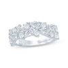 Thumbnail Image 1 of Monique Lhuillier Bliss Pear-Shaped & Round-Cut Lab-Grown Diamond Anniversary Ring 2 ct tw 18K White Gold