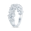 Thumbnail Image 1 of Monique Lhuillier Bliss Pear-Shaped & Round-Cut Lab-Created Diamond Anniversary Ring 2 ct tw 18K White Gold