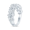 Thumbnail Image 2 of Monique Lhuillier Bliss Pear-Shaped & Round-Cut Lab-Grown Diamond Anniversary Ring 2 ct tw 18K White Gold