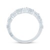 Thumbnail Image 3 of Monique Lhuillier Bliss Pear-Shaped & Round-Cut Lab-Grown Diamond Anniversary Ring 2 ct tw 18K White Gold