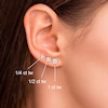 Thumbnail Image 5 of Certified Round-Cut Diamond Solitaire Stud Earrings 1 ct tw 14K Yellow Gold (I/I1)