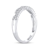 Thumbnail Image 2 of Now + Forever Diamond Two-Row Anniversary Ring 1/4 ct tw 10K White Gold