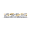 Thumbnail Image 3 of Now + Forever Diamond Two-Row Twist Anniversary Ring 1/4 ct tw 10K Two-Tone Gold
