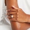 Thumbnail Image 3 of Multi-Diamond Cushion Frame Engagement Ring 3/8 ct tw 10K Yellow Gold