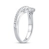 Thumbnail Image 2 of Now + Forever Diamond Contour Anniversary Ring 1/3 ct tw 14K White Gold
