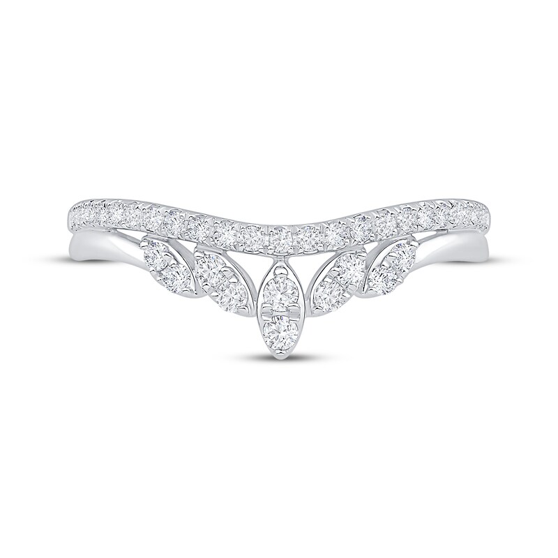 Main Image 3 of Now + Forever Diamond Contour Anniversary Ring 1/3 ct tw 14K White Gold
