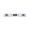 Thumbnail Image 3 of Now + Forever Blue Sapphire & Diamond Anniversary Ring 1/4 ct tw 10K White Gold