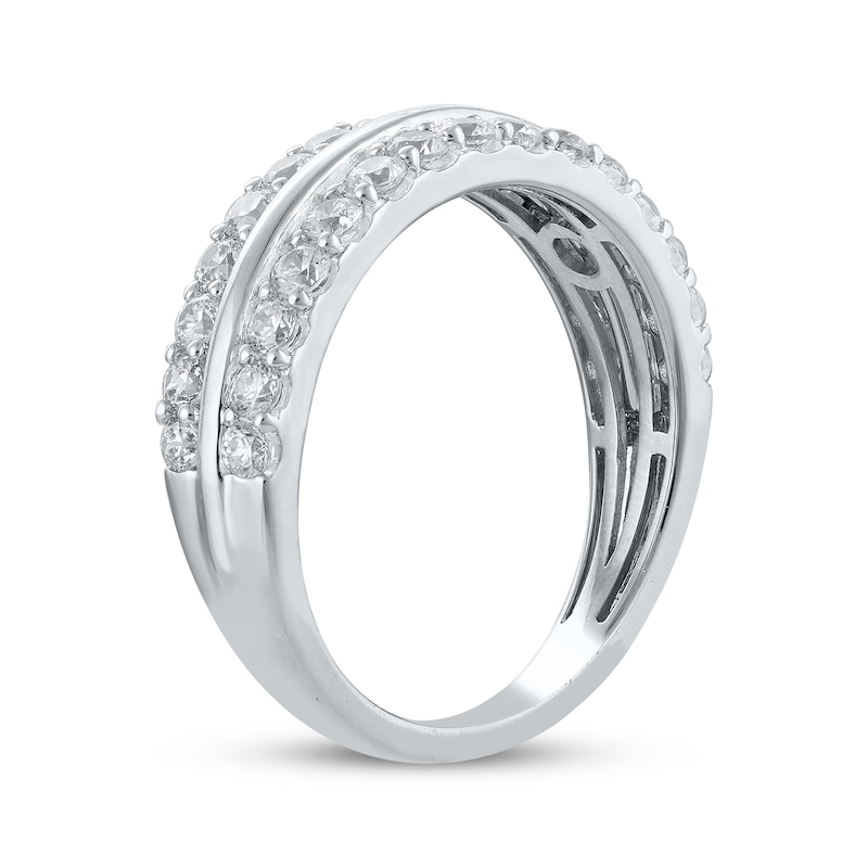 Main Image 2 of Now + Forever Diamond Two-Row Anniversary Ring 1 ct tw 14K White Gold