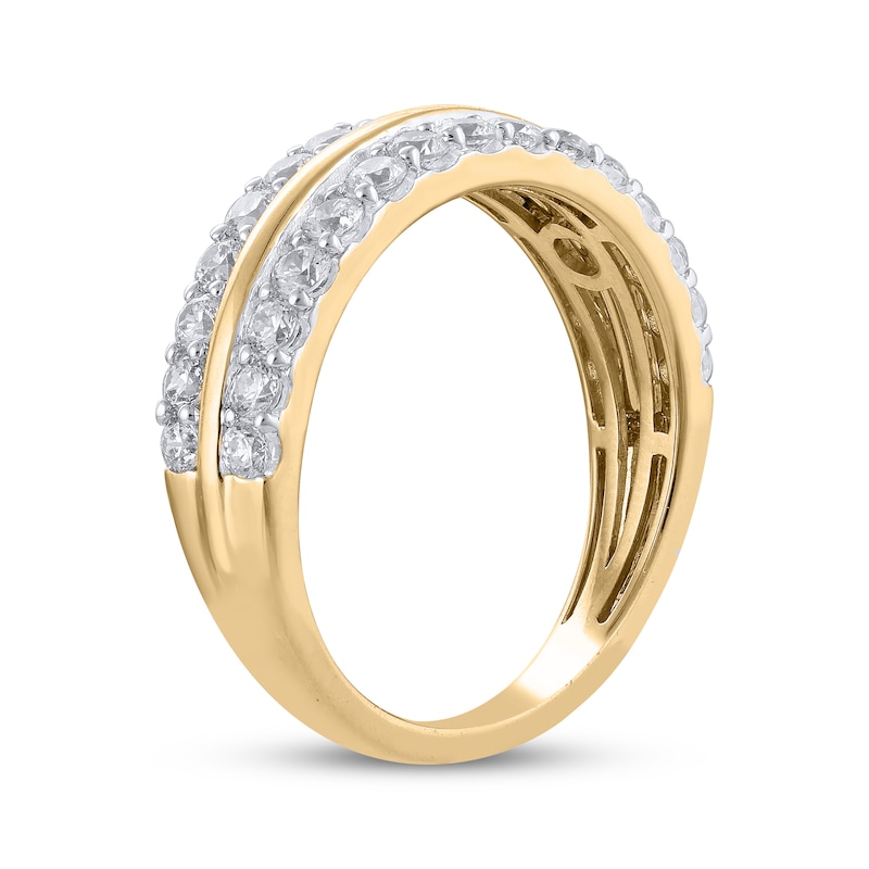 Main Image 2 of Now + Forever Diamond Two-Row Anniversary Ring 1 ct tw 14K Yellow Gold