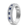Thumbnail Image 2 of Now + Forever Blue Sapphire & Diamond Anniversary Ring 1/2 ct tw 14K White Gold