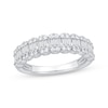 Thumbnail Image 1 of Now + Forever Baguette & Round-Cut Diamond Anniversary Ring 5/8 ct tw 14K White Gold