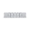 Thumbnail Image 3 of Now + Forever Baguette & Round-Cut Diamond Anniversary Ring 5/8 ct tw 14K White Gold