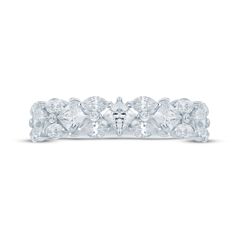 Main Image 3 of Now + Forever Marquise & Princess-Cut Diamond Anniversary Ring 1-1/3 ct tw 14K White Gold