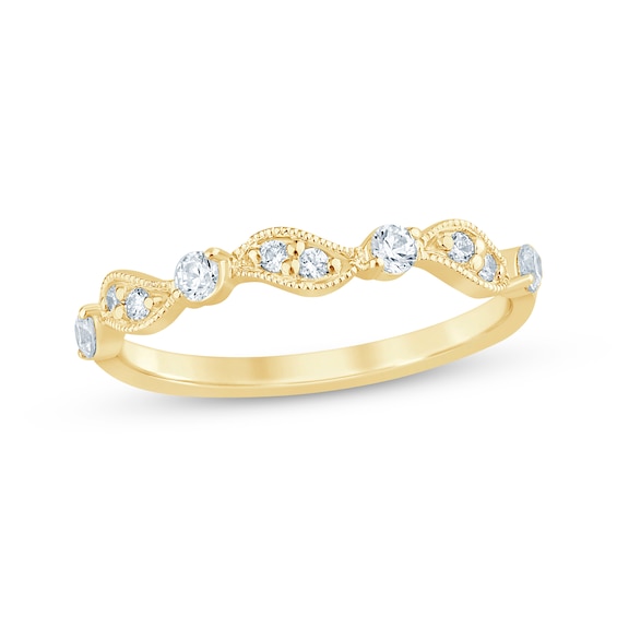 Diamond Anniversary Ring 1/4 ct tw 14K Yellow Gold