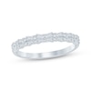 Thumbnail Image 1 of Now + Forever Baguette & Round-Cut Diamond Anniversary Ring 1/3 ct tw 10K White Gold