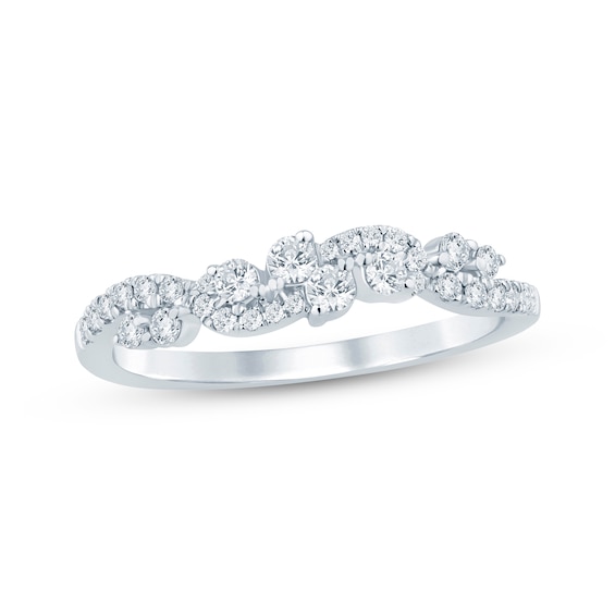 Now + Forever Round-Cut Diamond Anniversary Ring 1/3 ct tw 10K White Gold