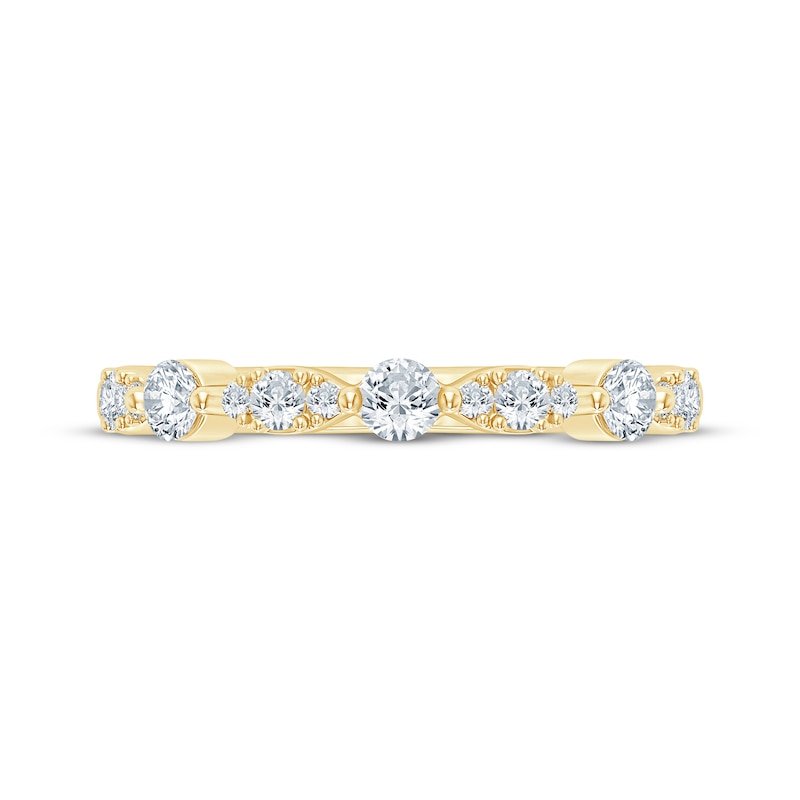 Main Image 3 of Now + Forever Diamond Anniversary Band 1/2 ct tw 14K Yellow Gold