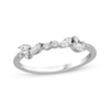Thumbnail Image 1 of Now + Forever Marquise & Round-Cut Diamond Scatter Anniversary Ring 1/4 ct tw 10K White Gold