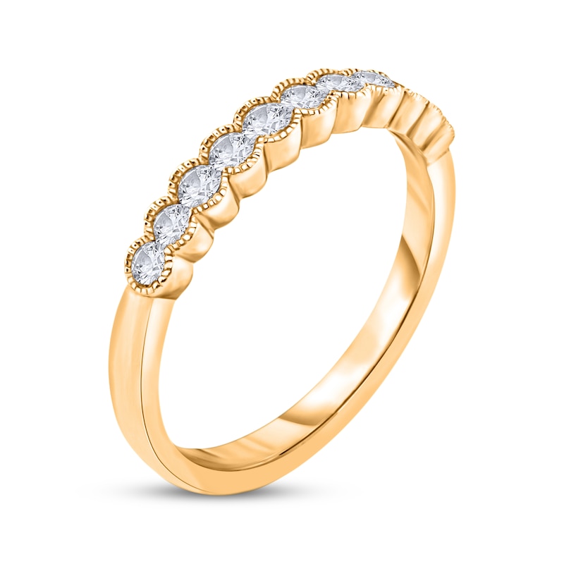 Main Image 2 of Now + Forever Diamond Milgrain Anniversary Ring 1/3 ct tw 10K Yellow Gold