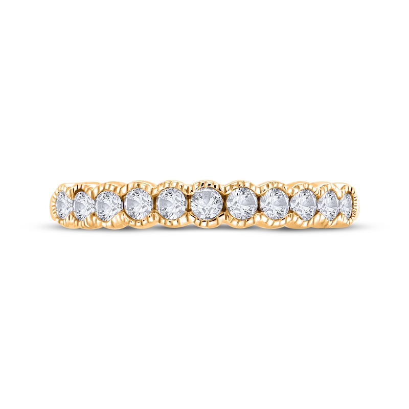 Main Image 3 of Now + Forever Diamond Milgrain Anniversary Ring 1/3 ct tw 10K Yellow Gold