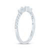 Thumbnail Image 2 of Now + Forever Baguette & Round-Cut Diamond Deconstructed Anniversary Ring 1/3 ct tw 14K White Gold
