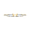 Thumbnail Image 3 of Now + Forever Baguette & Round-Cut Diamond Deconstructed Anniversary Ring 1/3 ct tw 14K Yellow Gold