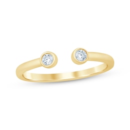 Now + Forever Diamond Deconstructed Anniversary Ring 1/10 ct tw 14K Yellow Gold