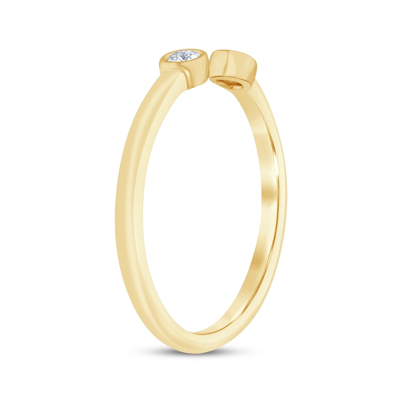 Main Image 2 of Now + Forever Diamond Deconstructed Anniversary Ring 1/10 ct tw 14K Yellow Gold